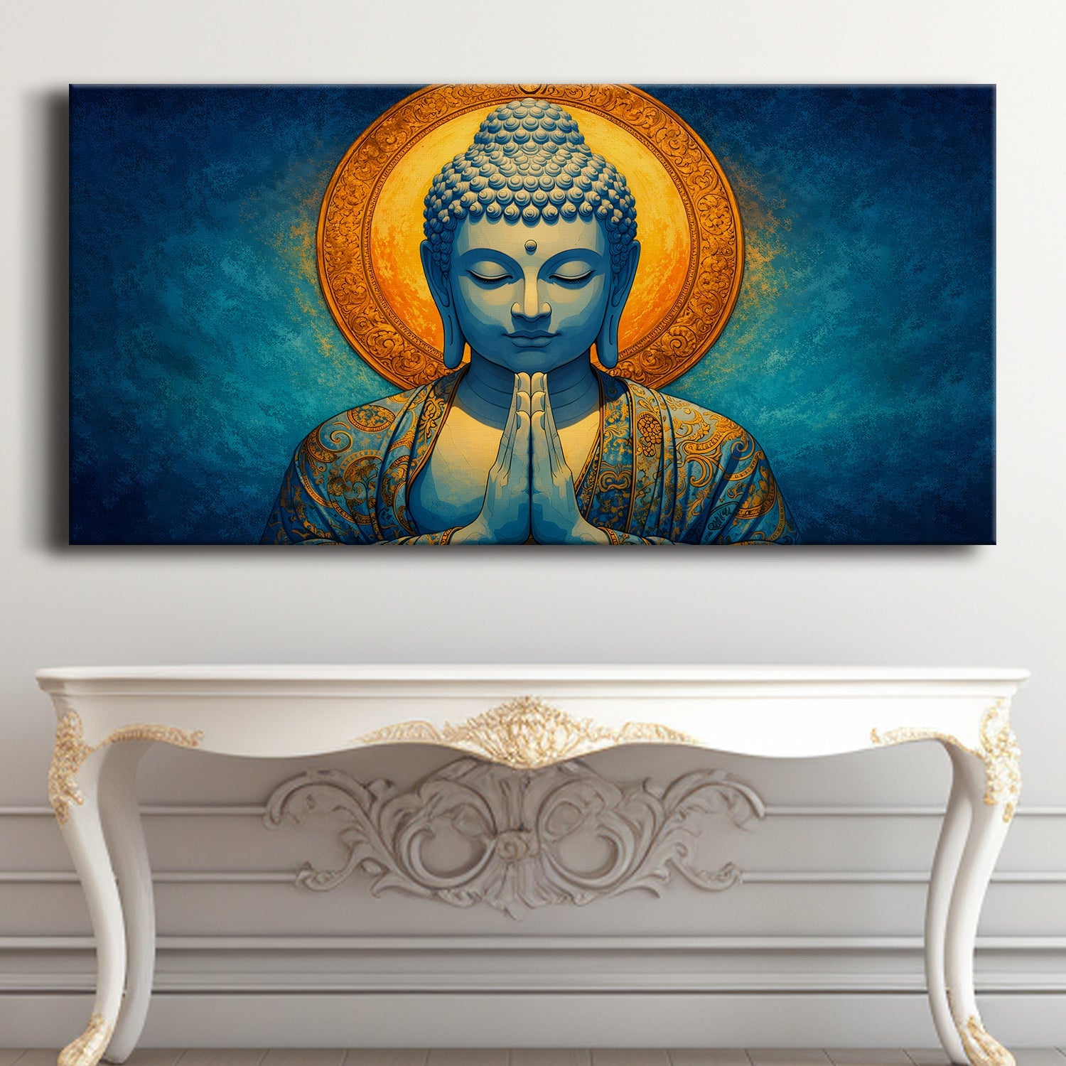 Lord Buddha Canvas Wrap Painting (BDWA75)