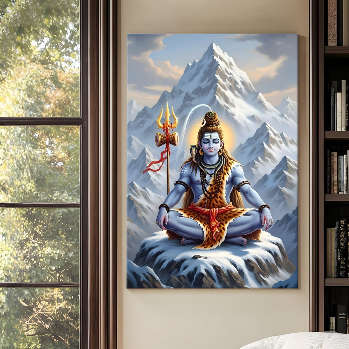 Lord Shiva Wall Art HD Canvas Gallery Wrap (SHWA12)