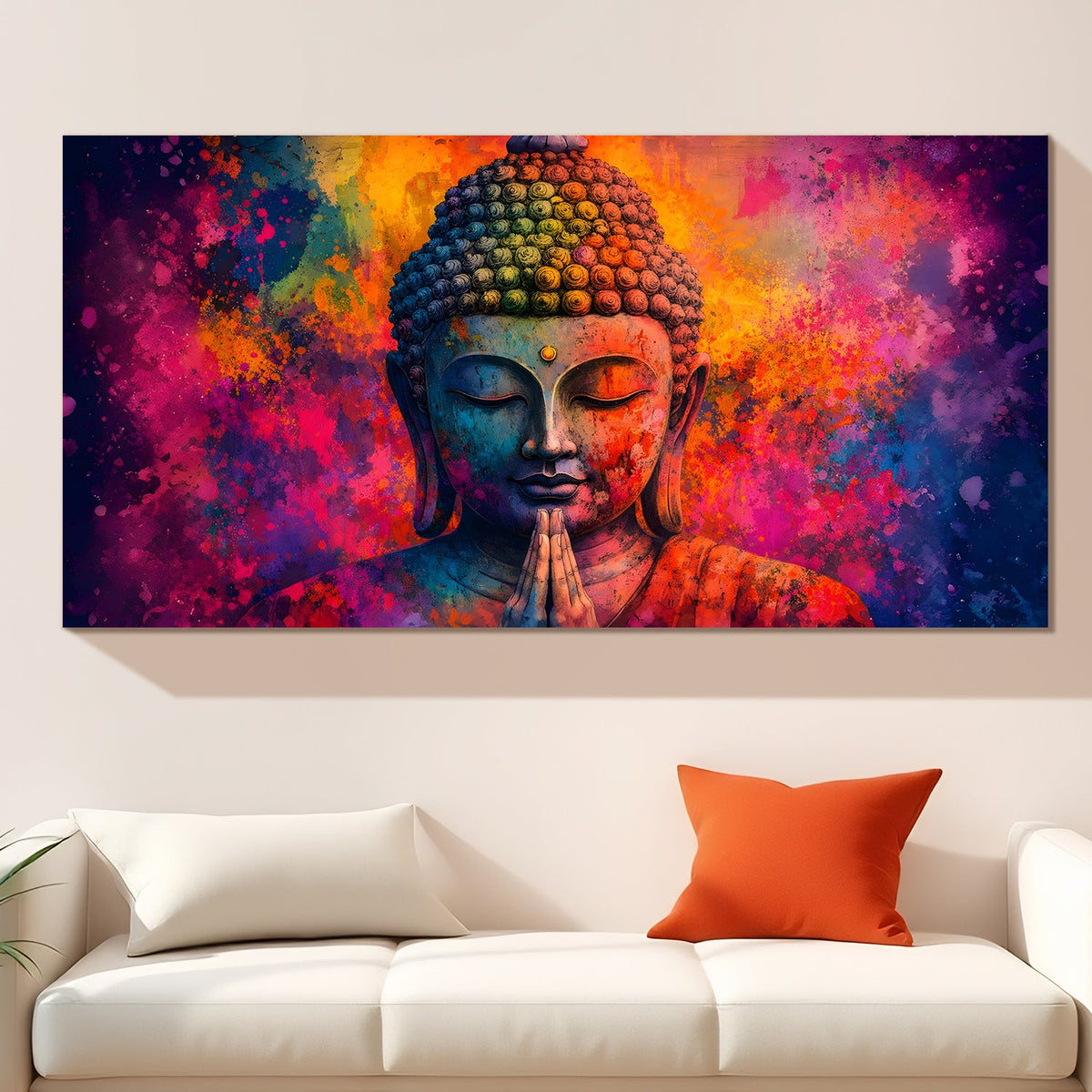 Lord Buddha Canvas Wrap Painting (BDWA76)