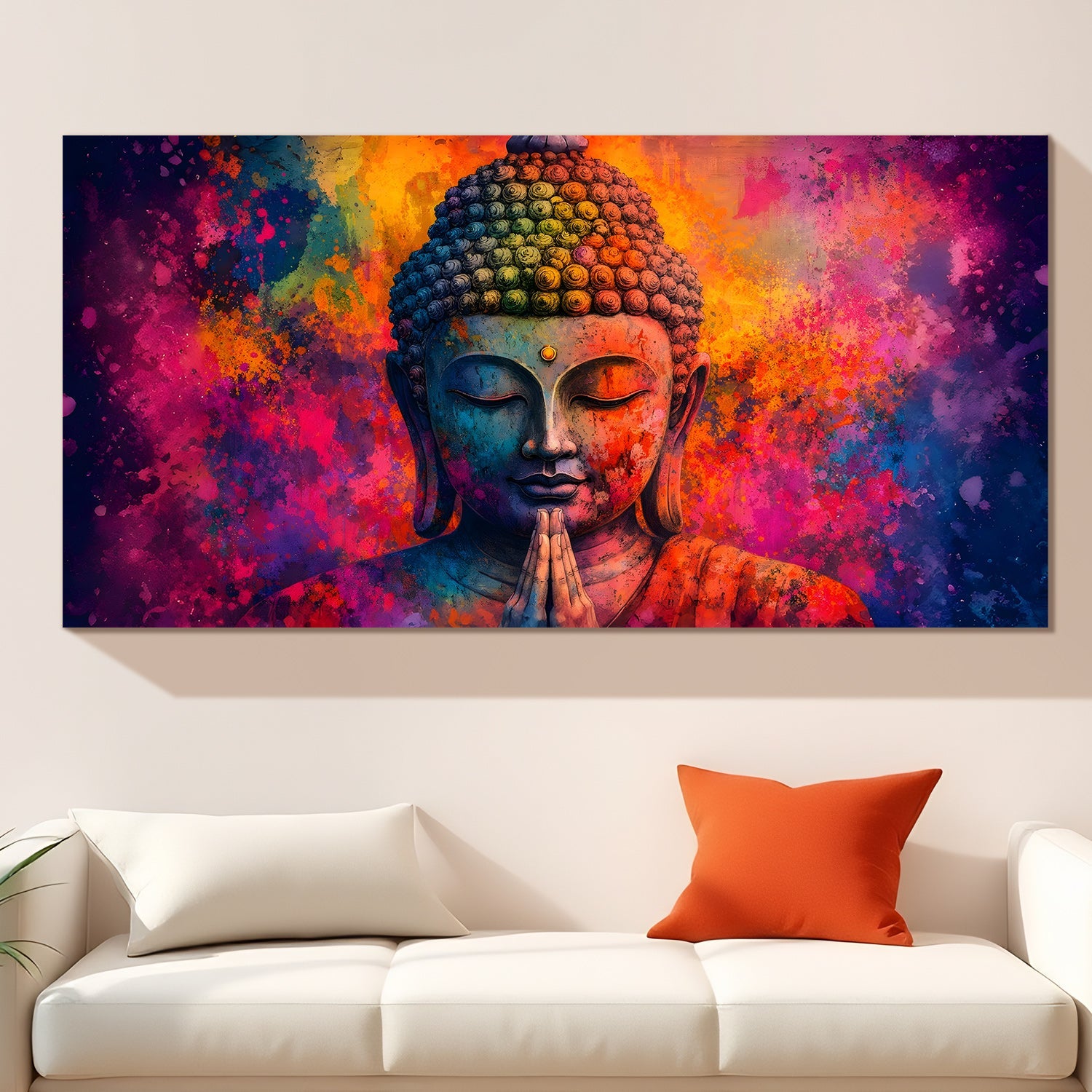 Lord Buddha Canvas Wrap Painting (BDWA76)