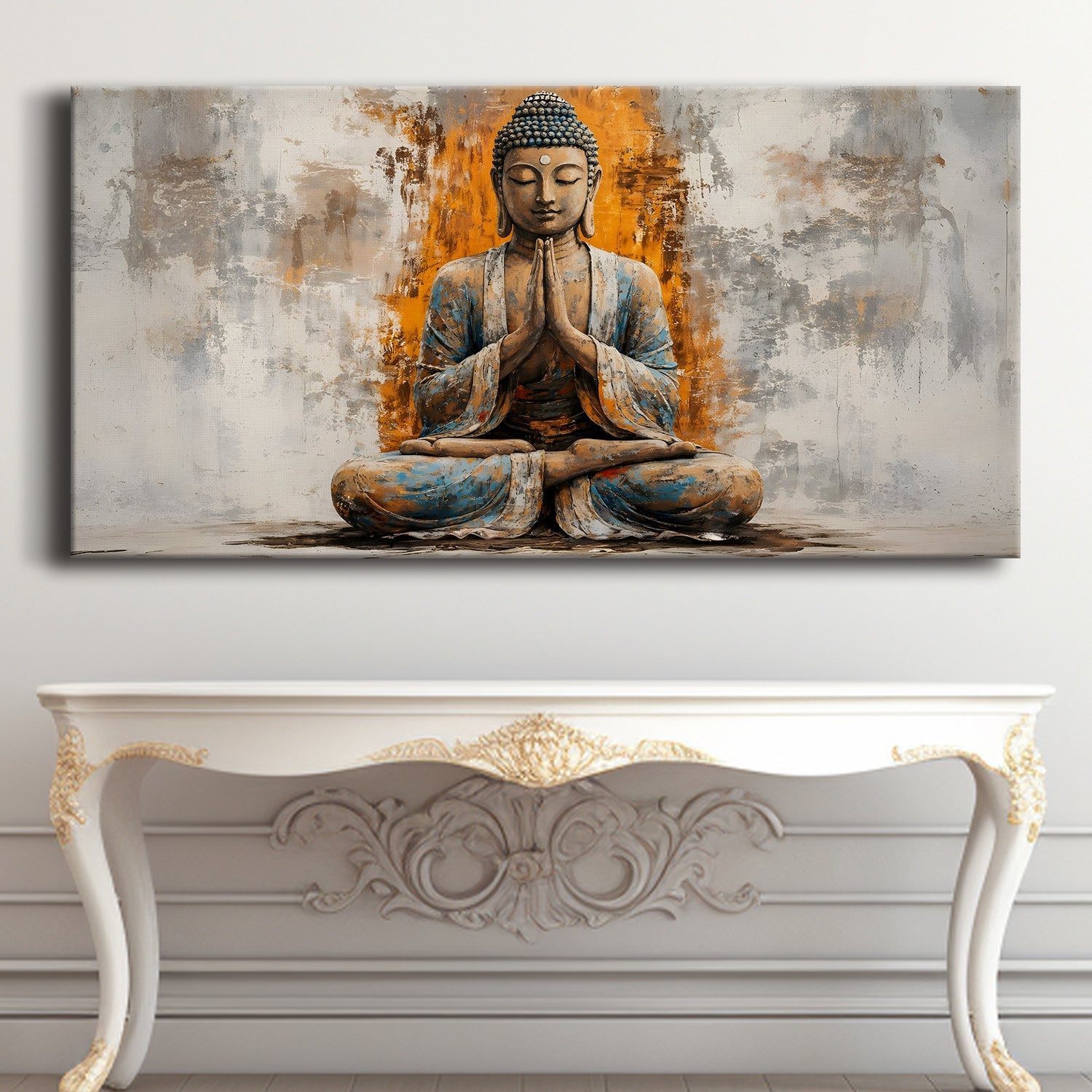 Lord Buddha Canvas Wrap Painting (BDWA77)