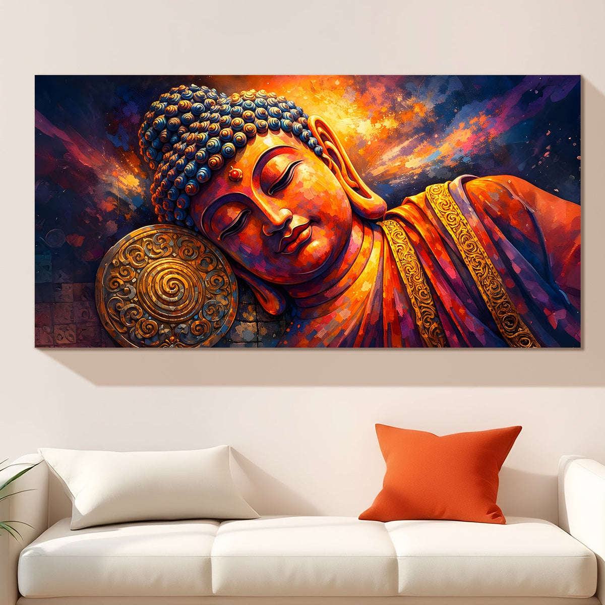 Lord Buddha Canvas Wrap Painting (BDWA78)