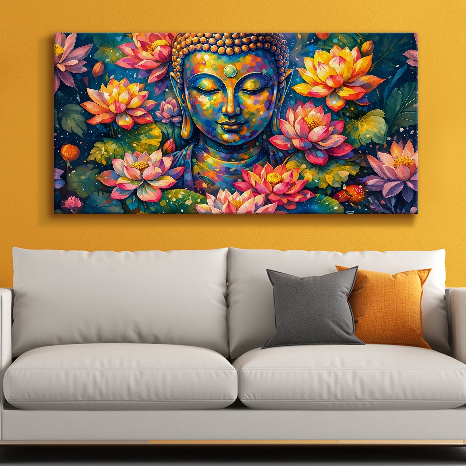 Lord Buddha Canvas Wrap Painting (BDWA79)