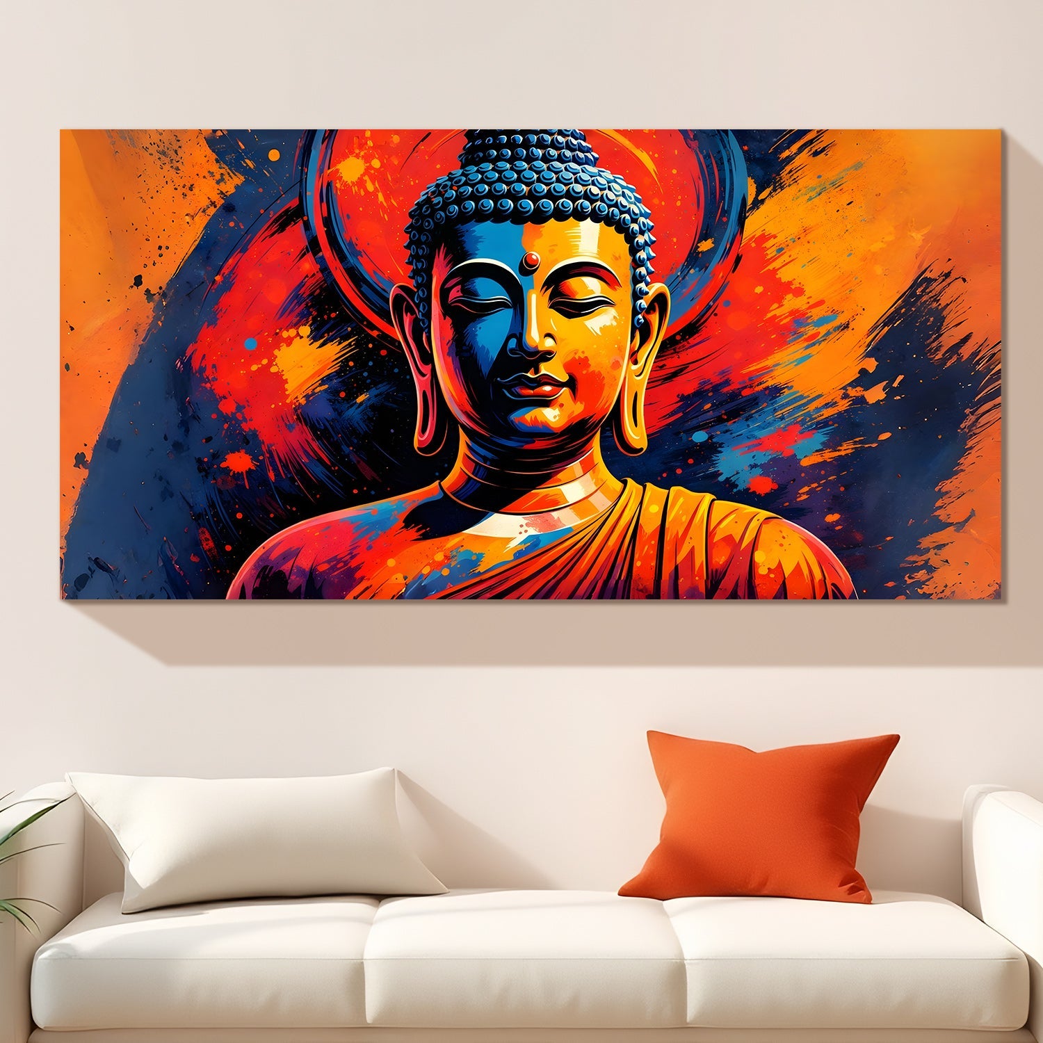 Lord Buddha Canvas Wrap Painting (BDWA80)