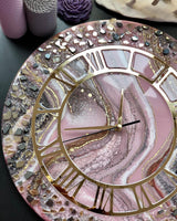 Pink Allure – The Elegant Resin & Glass Timepiece