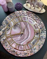 Pink Allure – The Elegant Resin & Glass Timepiece