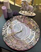 Pink Allure – The Elegant Resin & Glass Timepiece