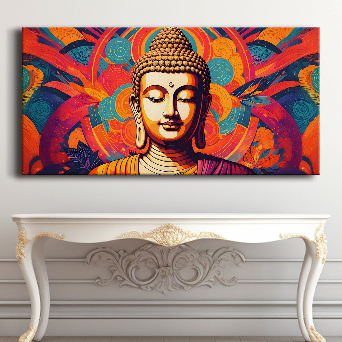 Lord Buddha Canvas Wrap Painting (BDWA81)