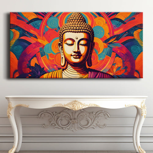 Lord Buddha Canvas Wrap Painting (BDWA81)