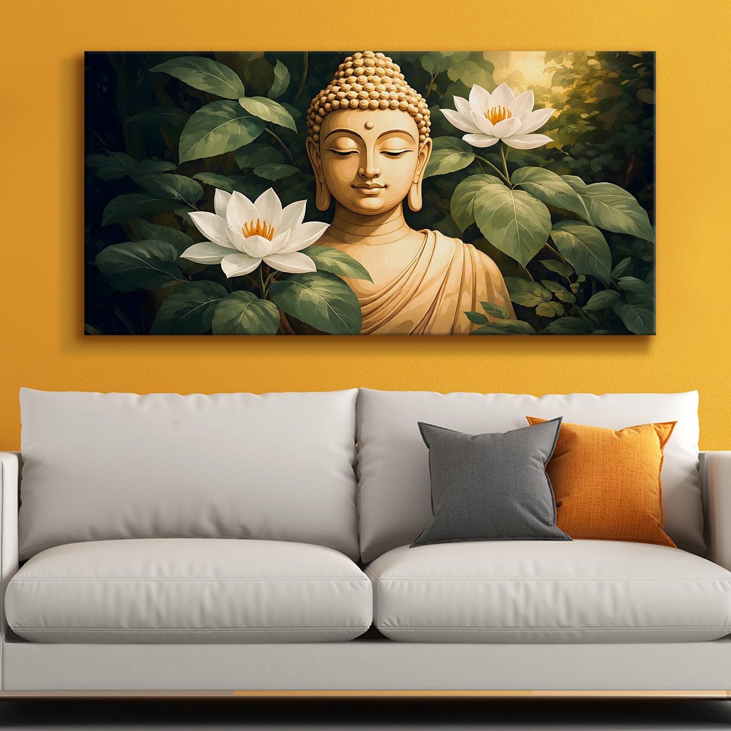 Lord Buddha Canvas Wrap Painting (BDWA82)