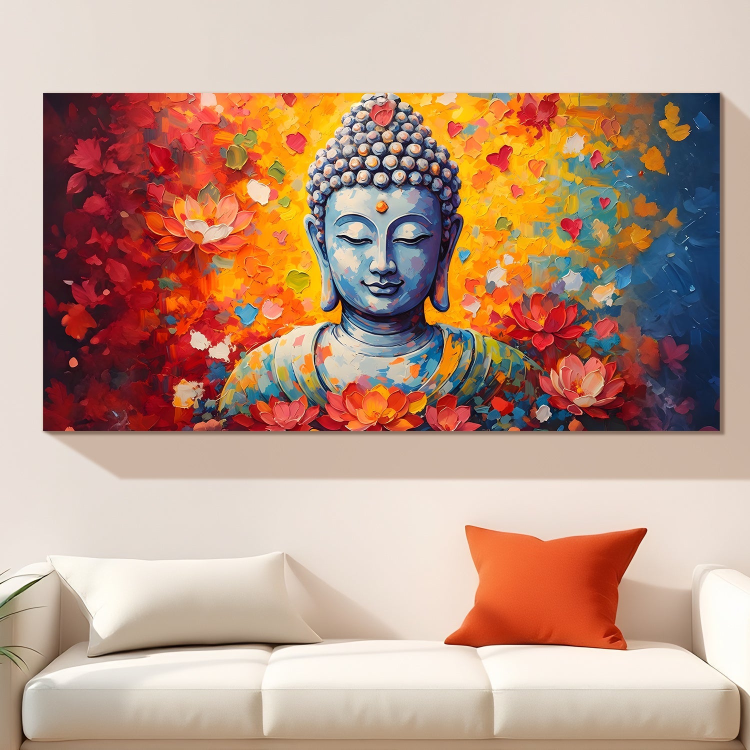 Lord Buddha Canvas Wrap Painting (BDWA87)