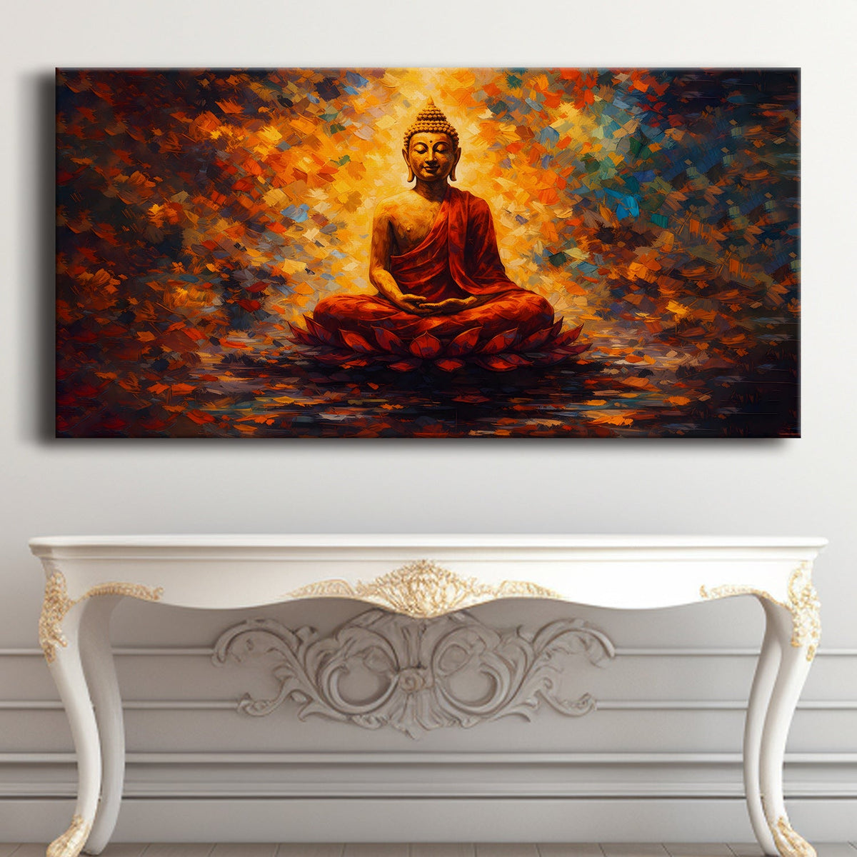 Lord Buddha Canvas Wrap Painting (BDWA89)