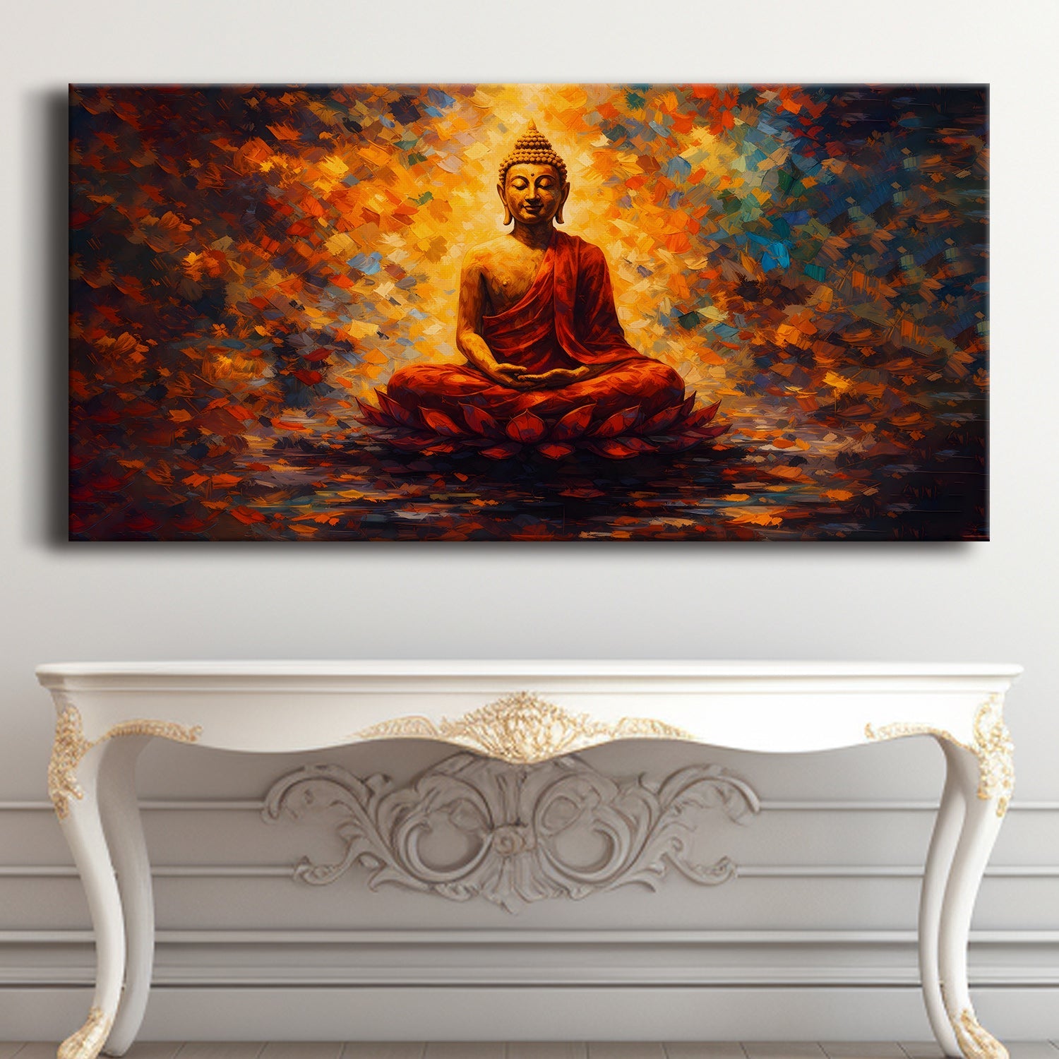 Lord Buddha Canvas Wrap Painting (BDWA89)