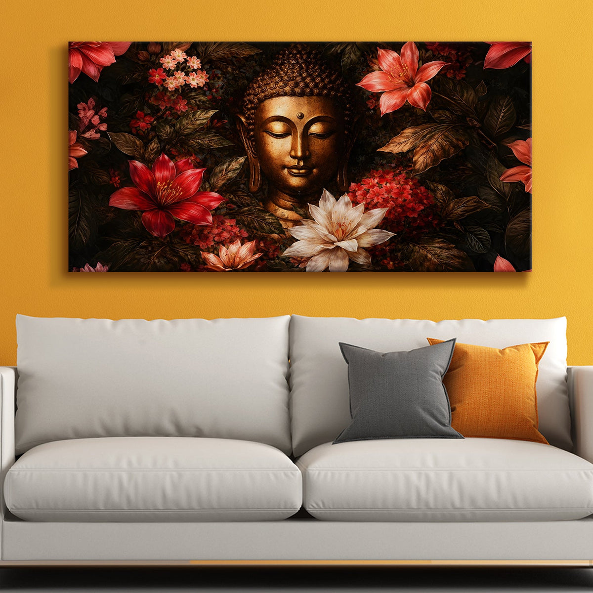 Lord Buddha Canvas Wrap Painting (BDWA90)