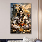 Lord Shiva Wall Art HD Canvas Gallery Wrap (SHWA06)