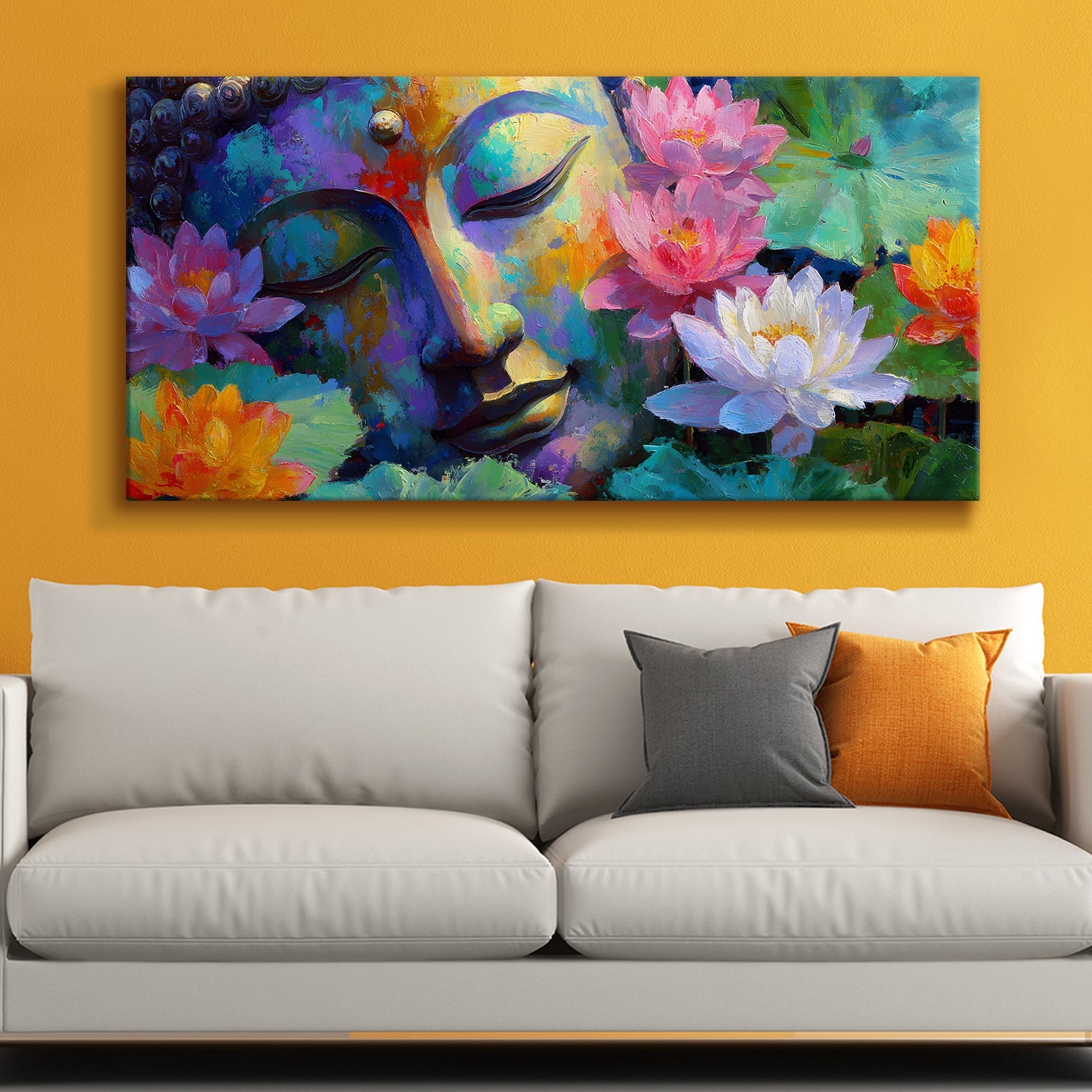 Lord Buddha Canvas Wrap Painting (BDWA70)
