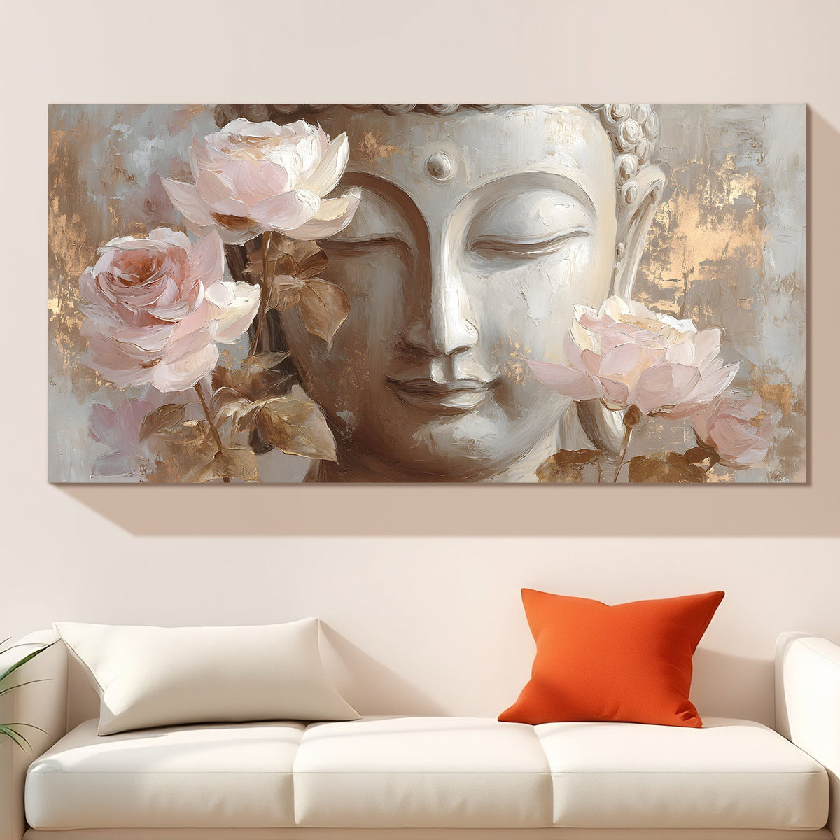 Lord Buddha Canvas Wrap Painting (BDWA73)