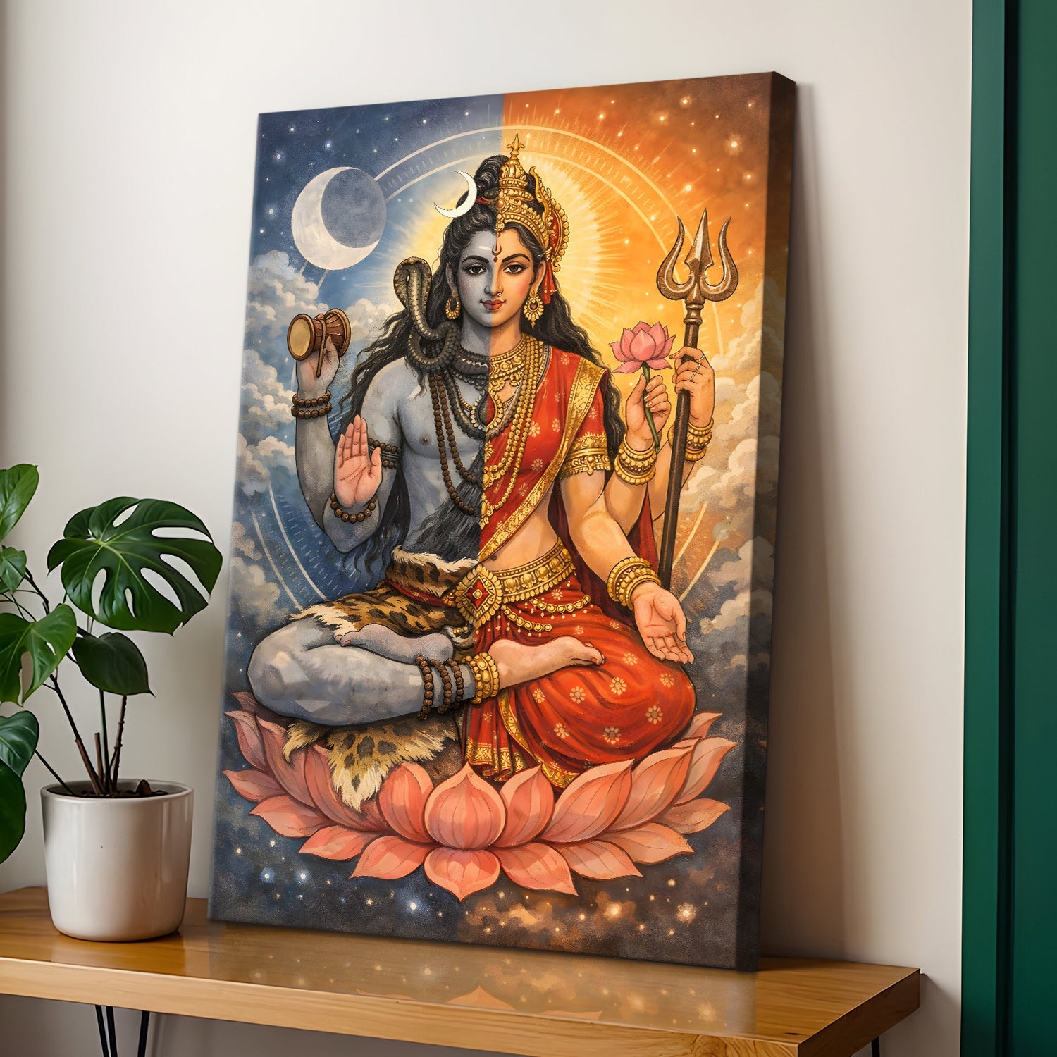 Lord Shiva Wall Art HD Canvas Gallery Wrap (SHWA10)