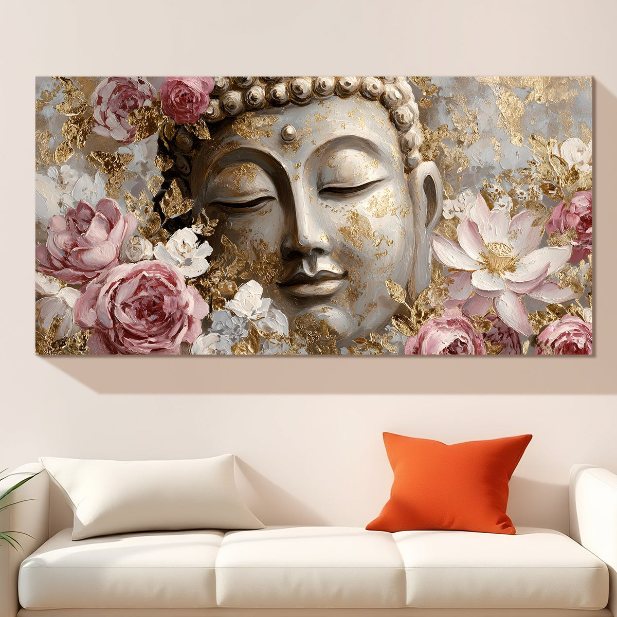 Lord Buddha Canvas Wrap Painting (BDWA74)