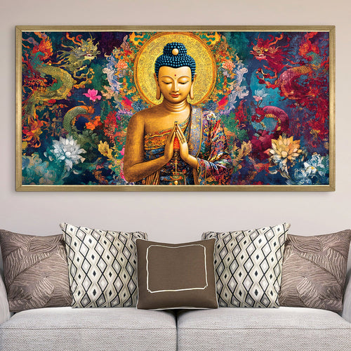 Divine Buddha with Prayer Pose Wall Art