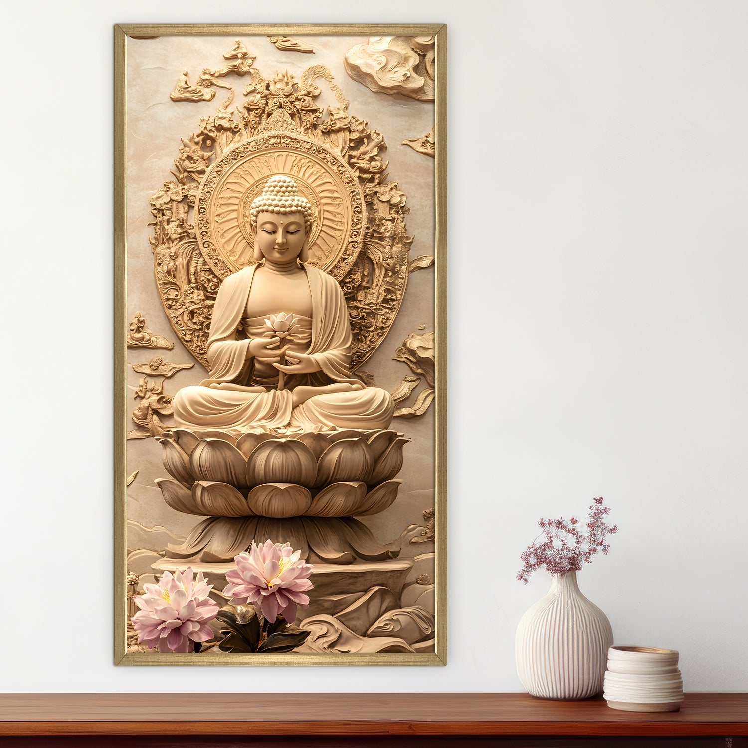 Divine Buddha Meditation Portrait Wall Art
