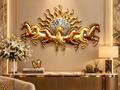Sun Seven Horses Multi-Tone Metal Wall Art