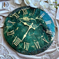 Jungle Green Luxury Resin Wall Clock