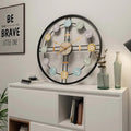 Colourful Roman Numeral Round Wall Clock