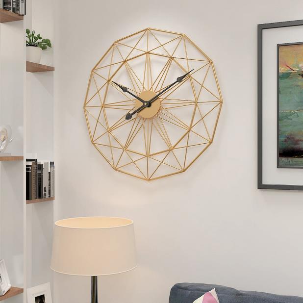 Geometric Wire Frame Wall Clock