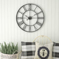 Roman Numeral Farmhouse Wall Clock