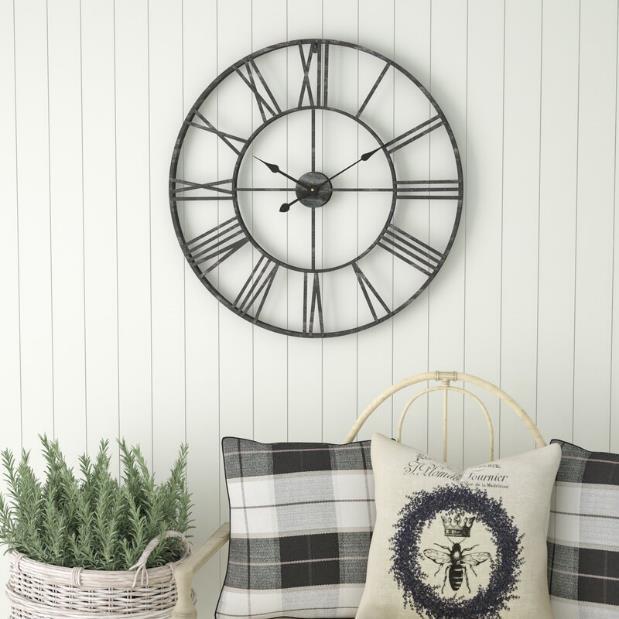 Roman Numeral Farmhouse Wall Clock