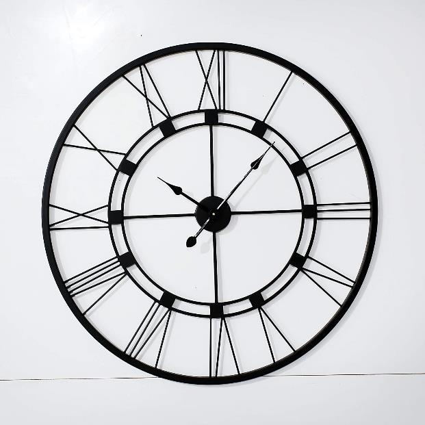 Roman Numeral Double Ring Wall Clock