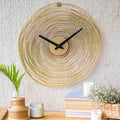 Gold Spiral Wire Round Wall Clock