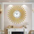 Crystal Sunburst Wall Clock