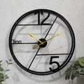 Bold Number Split Dial Wall Clock