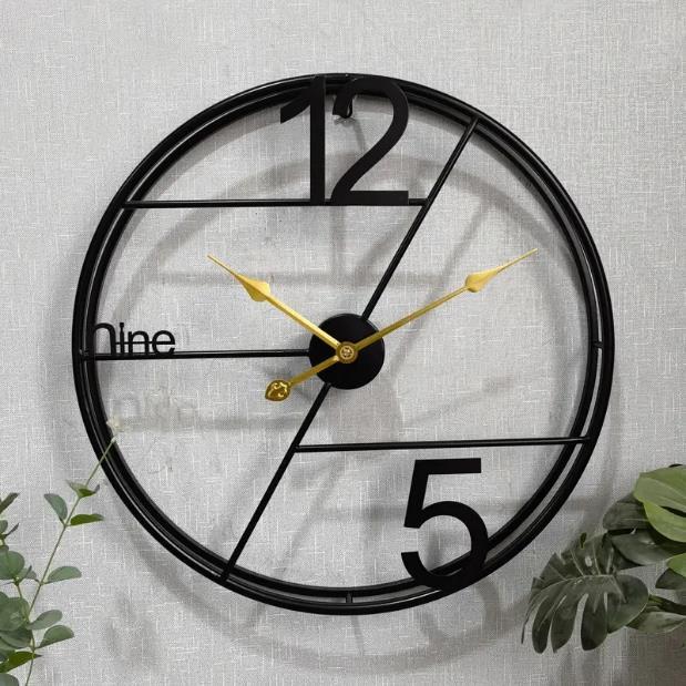 Bold Number Split Dial Wall Clock