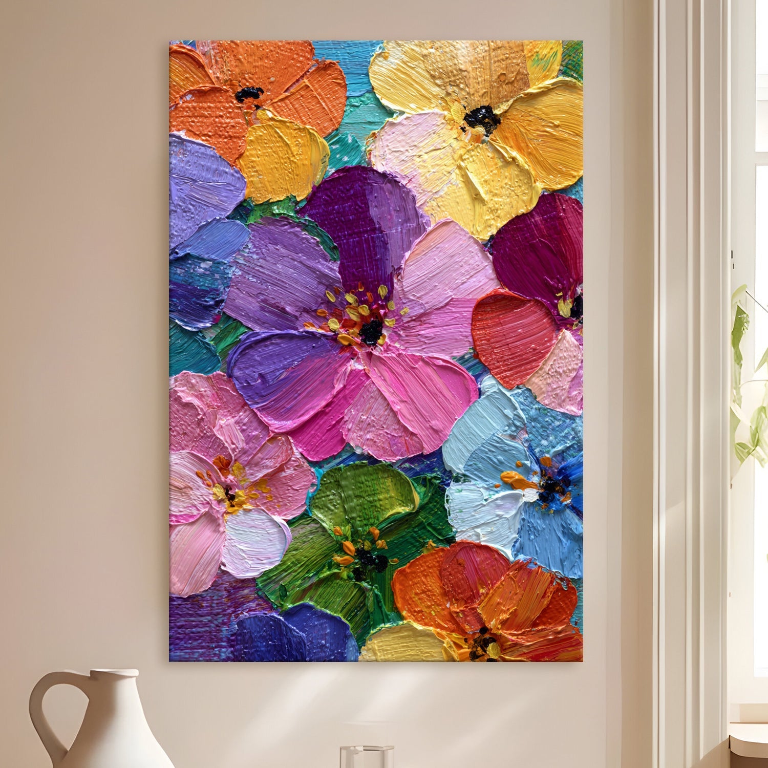 Vibrant Bloom Wrapped Canvas