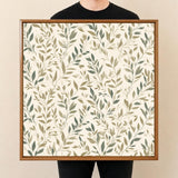 Square Serving Tray, Botanical Leaf Tray, Ottoman Coffee Table Tray, Handmade Resin Wood Tray, Nature Home Decor