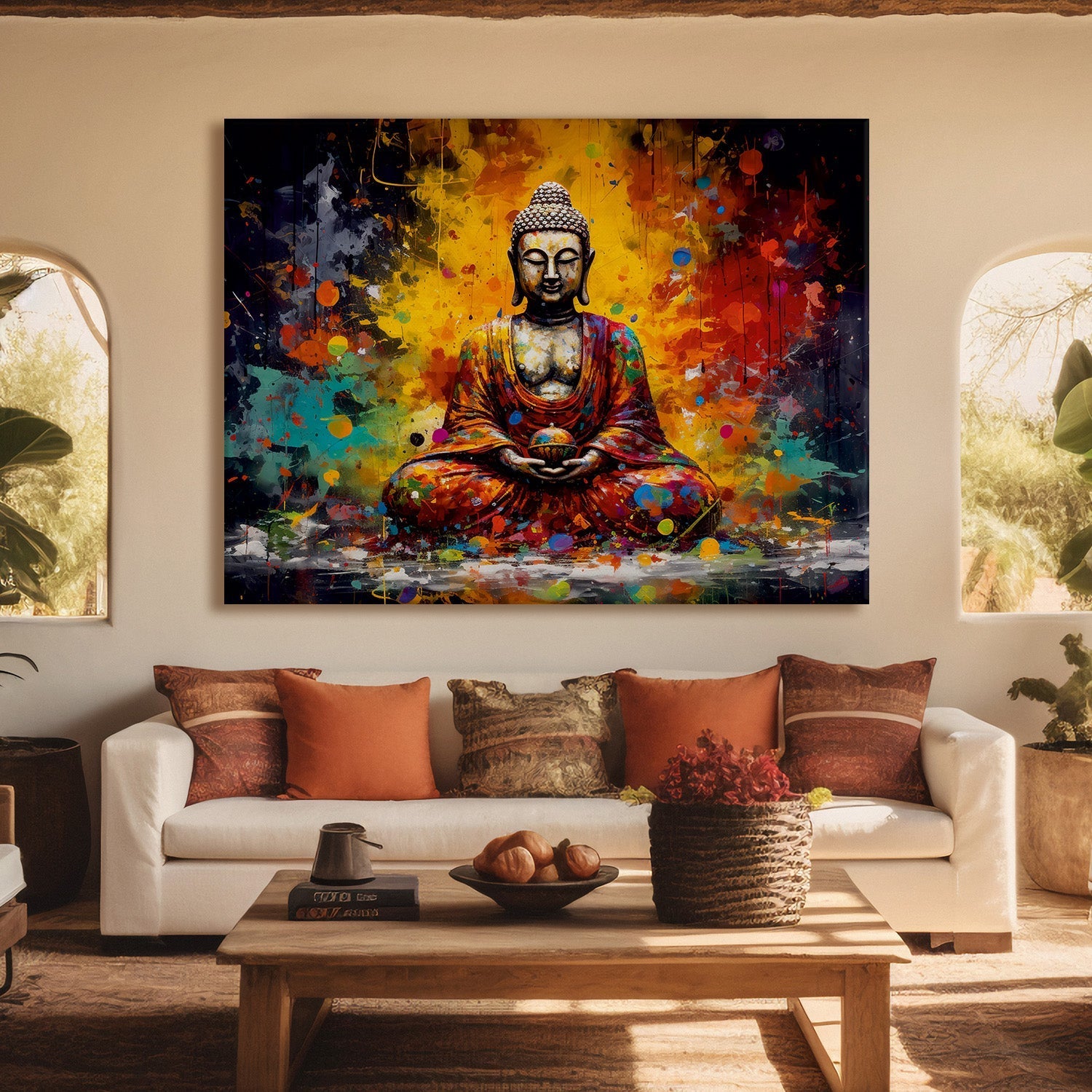 Lord Buddha Canvas Painting (BDWA01)