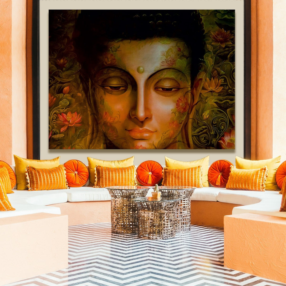 Lord Buddha Canvas Painting (BDWA03)