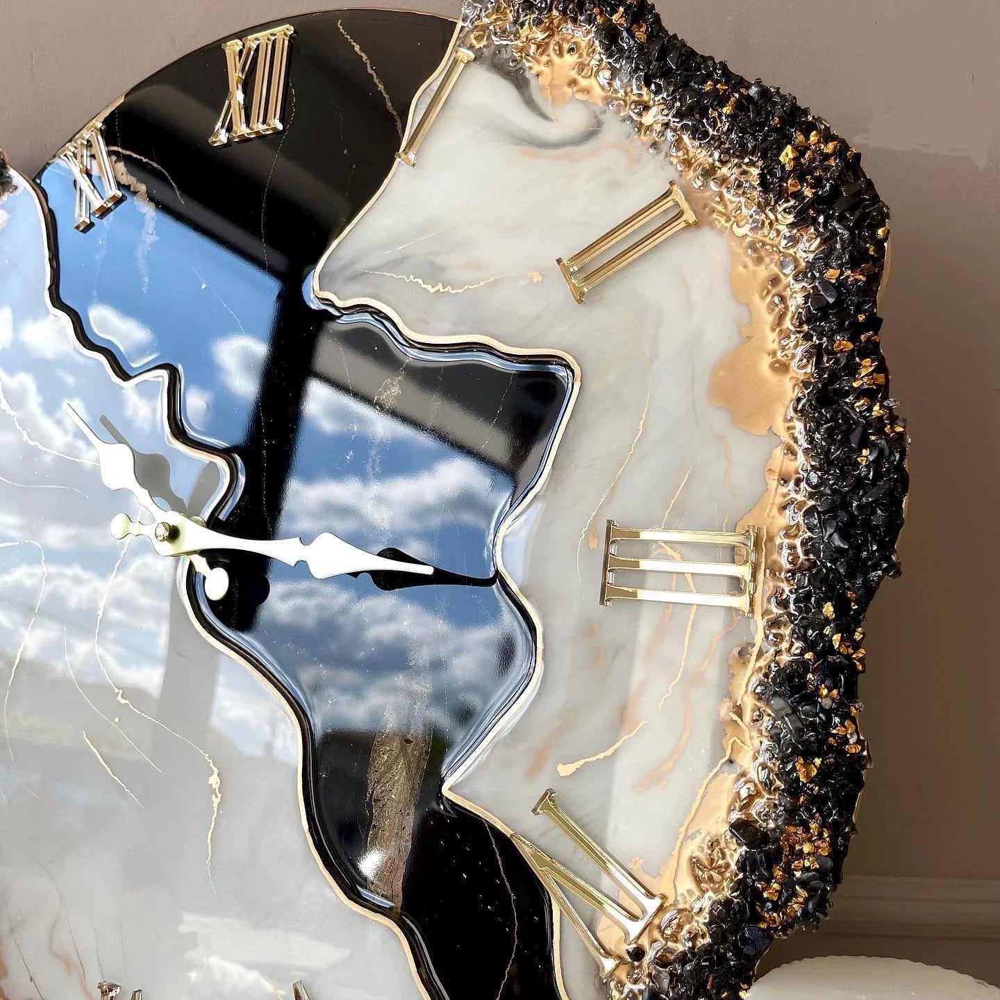 Black Ember Feather – Signature Azaro Clock