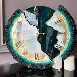 Green Whisper – A Luxe Nature-Inspired Resin Wall Clock