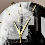 Black & White Symphony – Handcrafted Resin Wall Clock