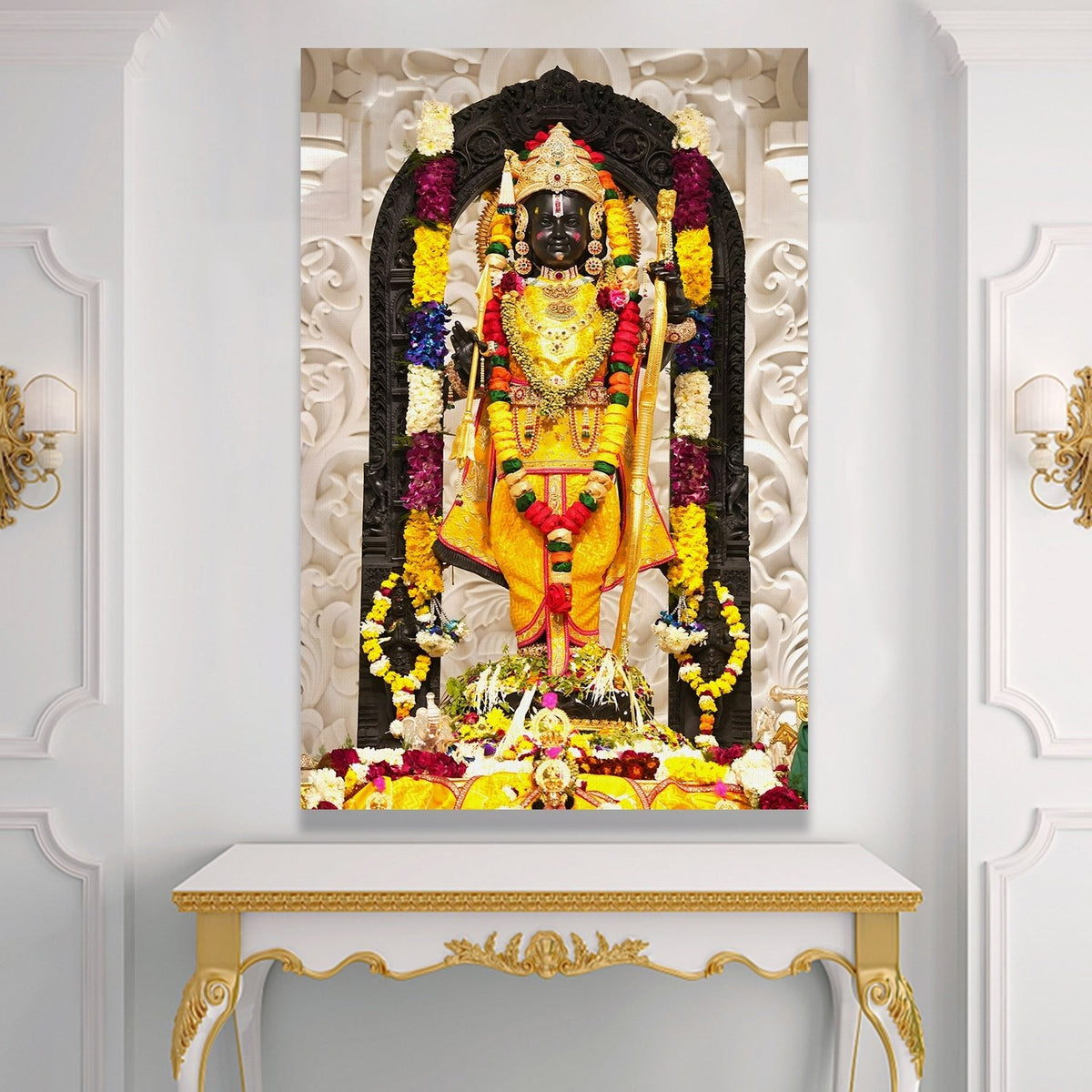 Ram Lalla Ayodhya Canvas Painting II