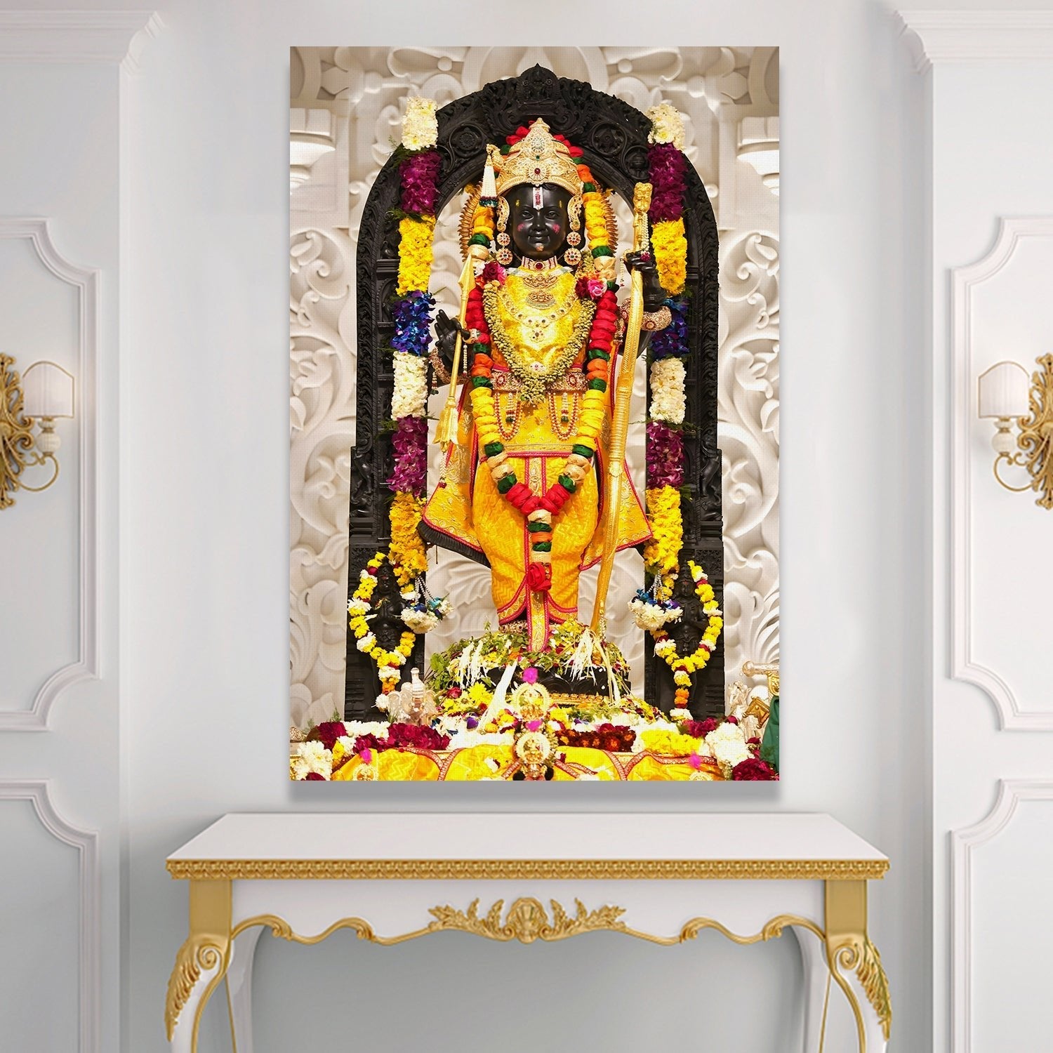Ram Lalla Ayodhya Canvas Painting II