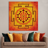 Shri Yantra Wall Art Canvas Painting